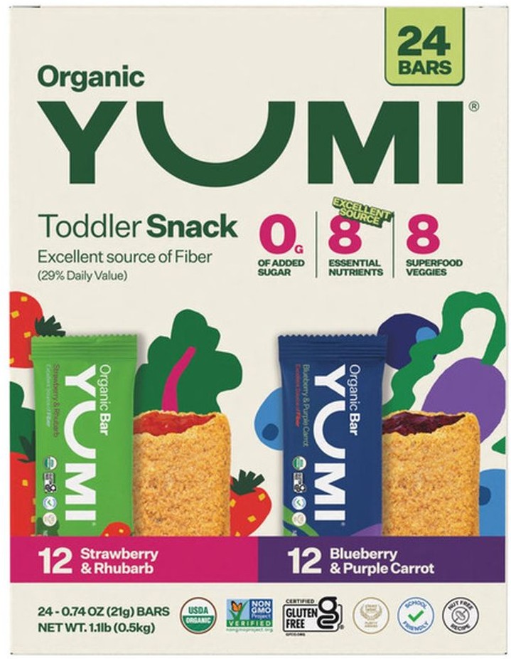 Organic Snack Bars Berry Variety Pack 0.74 Oz 24Count