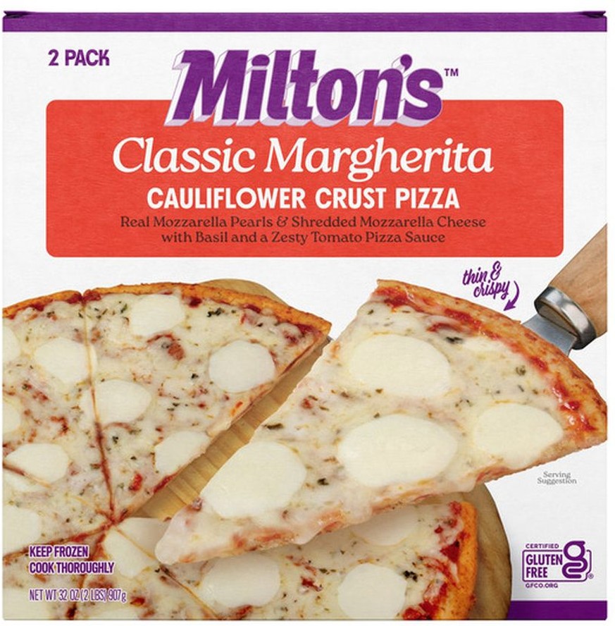 Classic Margherita Cauliflower Crust Pizza 2 Ct