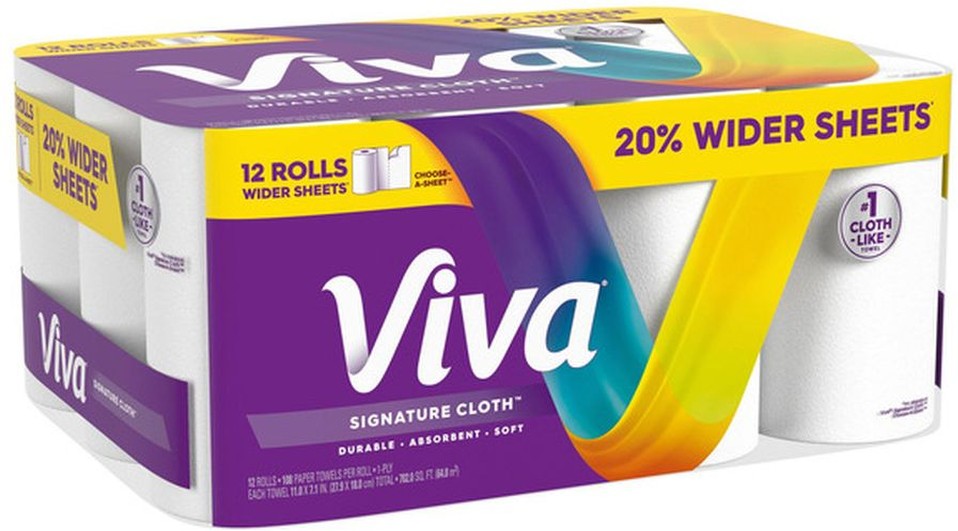 Signature Cloth Paper Towels 108 Sheets 12Count