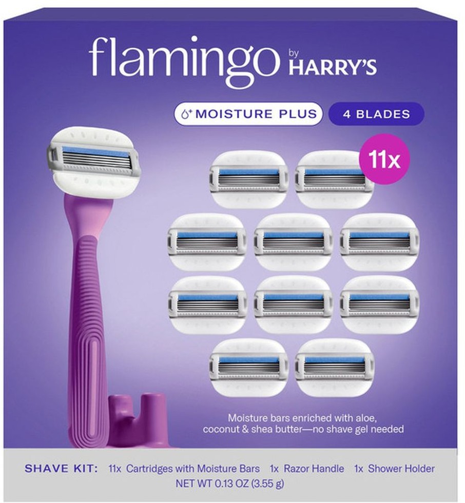 By Harrys Moisture Plus Razor Set 11 Cartridges 1 Handle