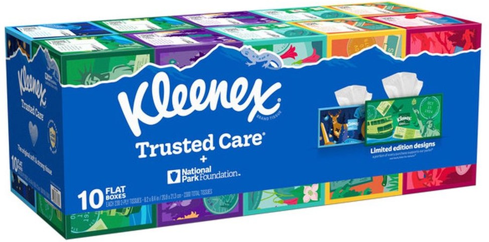 Trusted Care Facial Tissue, 2-Ply, 230-count, 10-pack