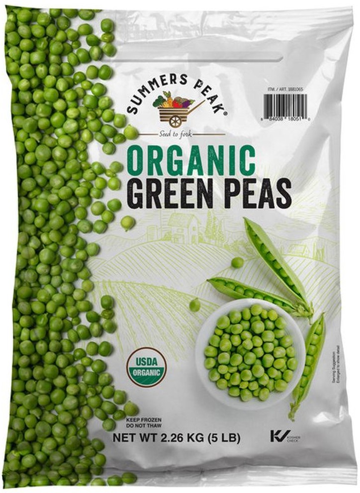 Organic Green Peas, 5 lb