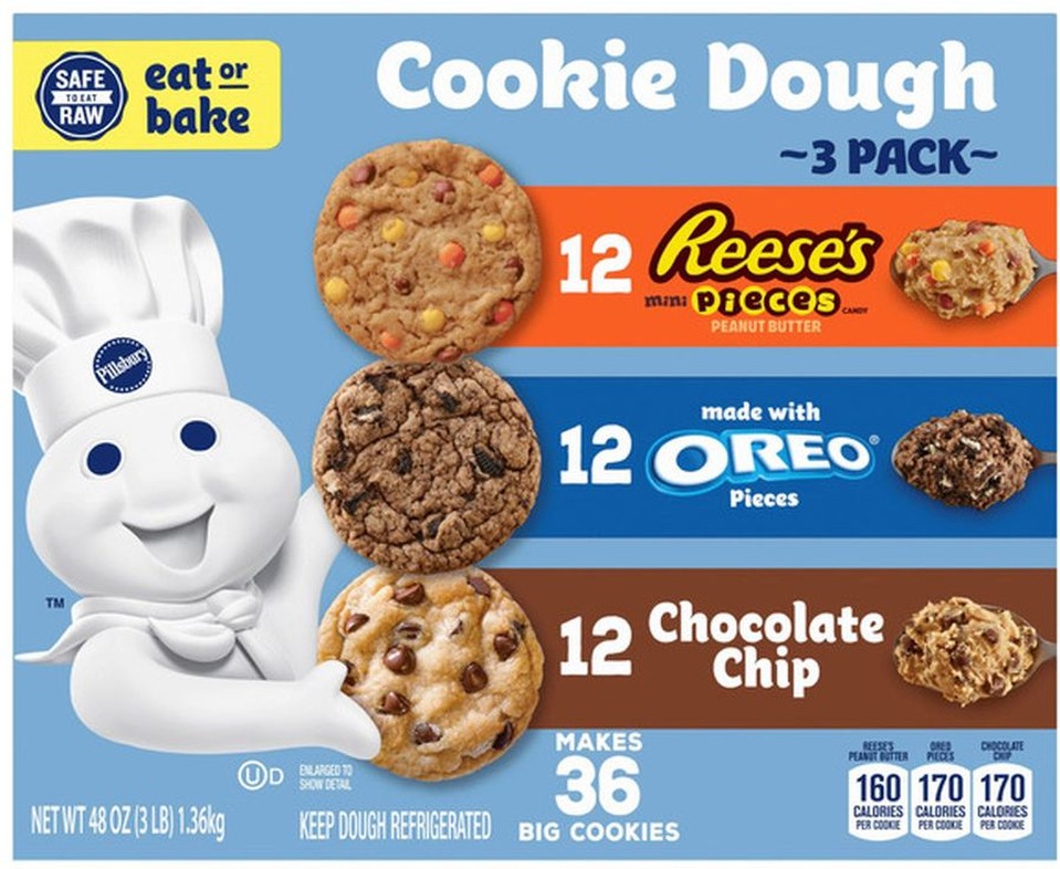 Cookie Dough Variety Pack, 16 oz, 3-count