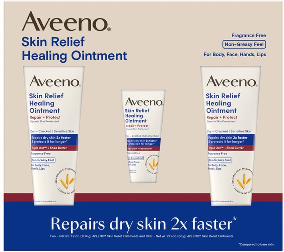 Skin Relief Healing Ointment, 2 - 7.2 fl oz + 1 - 2 fl oz Set
