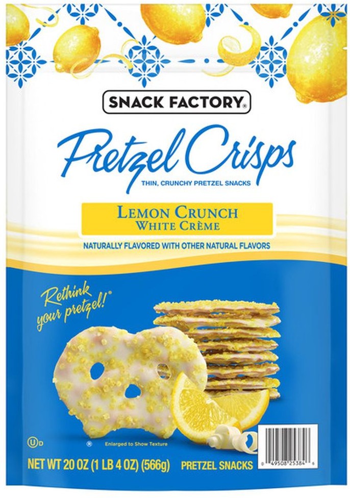 Lemon Crunch Pretzel Crisps, 20 oz
