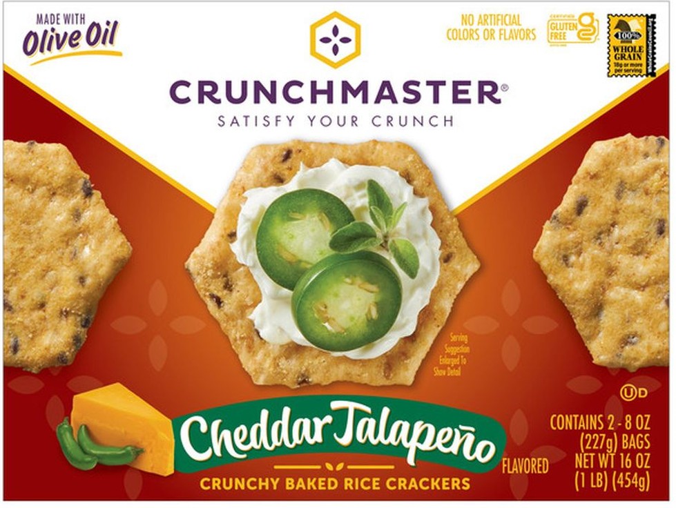 Cheddar Jalapeno Baked Rice Crackers, 8 oz, 2-count
