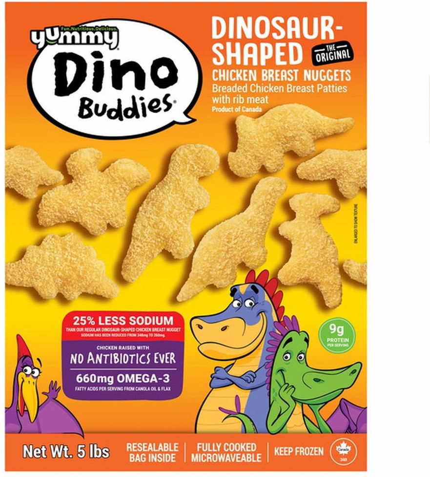 Dino Buddies Dinosaur Chicken Breast Nuggets, 5 lbs