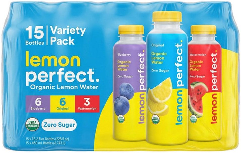 Organic Lemon Water Variety Pack, 15.2 fl oz, 15-count