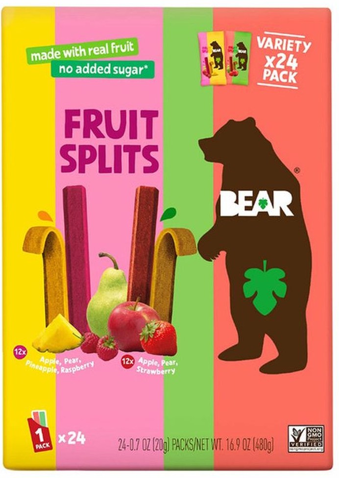 Fruit Splits, 0.7 oz, 24-count