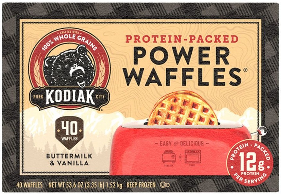 Buttermilk & Vanilla Power Waffles, 40-count