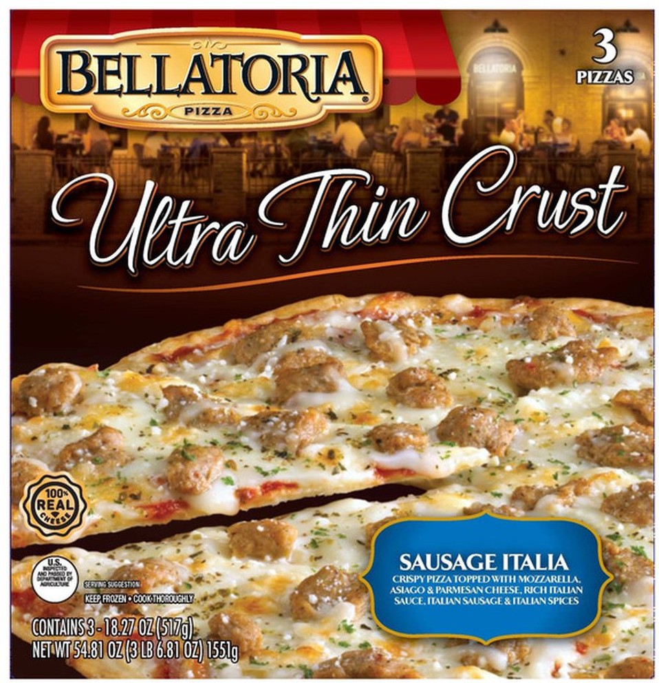 Ultra Thin Crust Pizza, Sausage Italia, 18.27 oz, 3-count