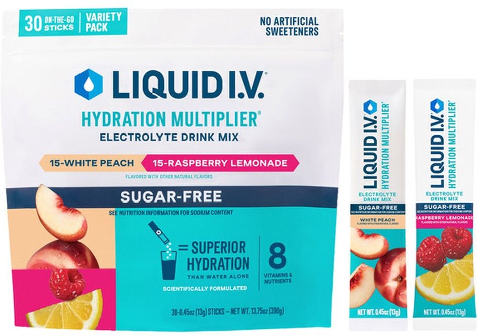Hydration Multiplier, 30 Individual Serving Stick Packs in Resealable Pouch, Sugar