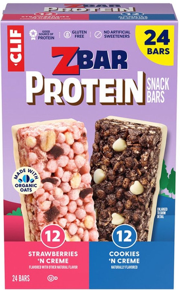 Zbar Protein Snack Bars, Variety Pack, 1.27 oz, 24-count