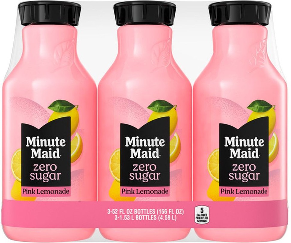 Zero Sugar Pink Lemonade, 52 fl oz, 3-count