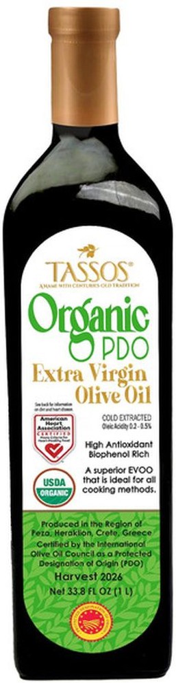 Organic Extra Virgin Olive Oil, Greek, 1 L