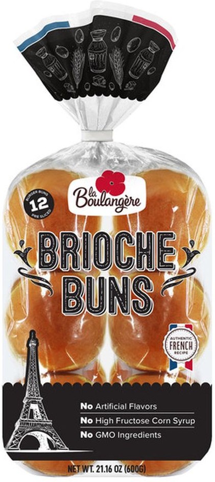 Brioche Buns, 1.76 oz, 12-count