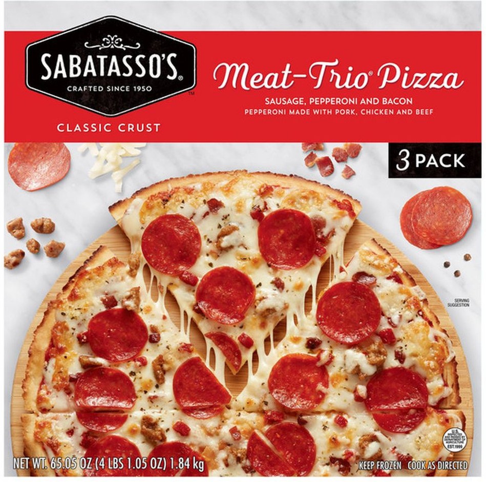 Meat-Trio Pizza, 21.68 oz, 3-count