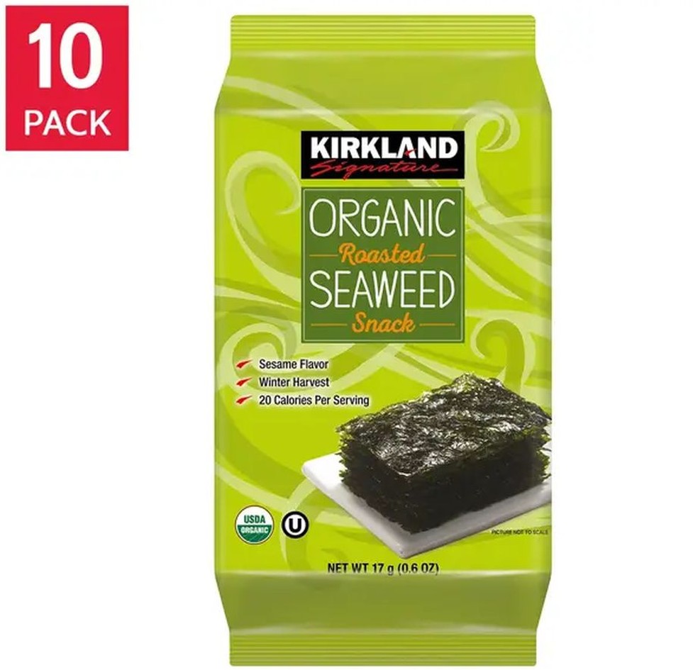 Organic Roasted Seaweed, 0.6 oz, 10-count