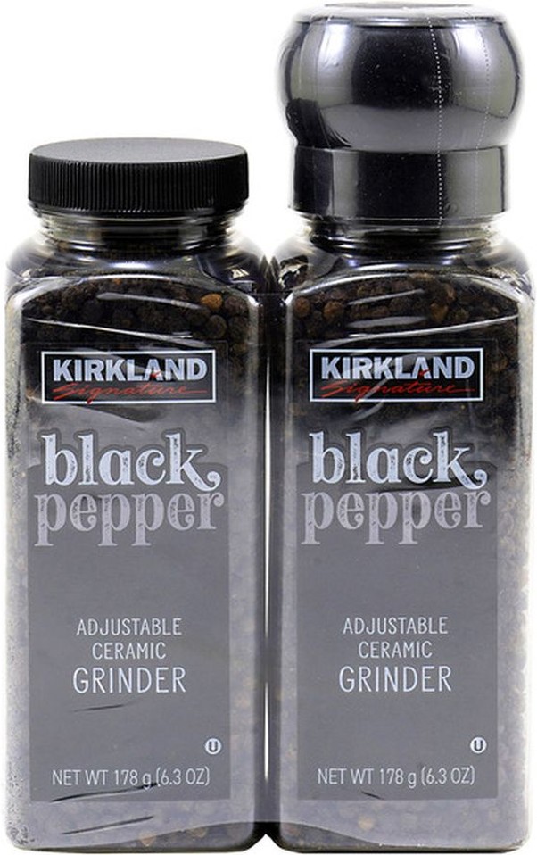 Black Pepper with Grinder, 6.3 oz, 2-Count