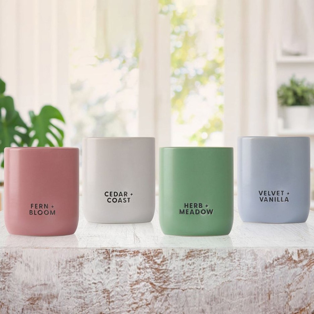 Luxury Candles,10 oz. Ceramic, 4-pack