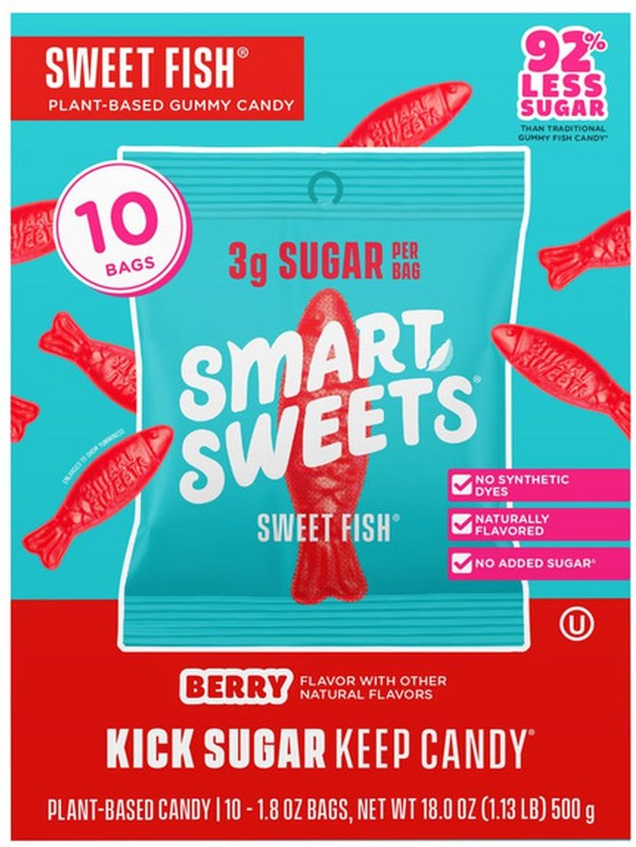 Sweet Fish Plant-Based Gummy Candy, 10-count