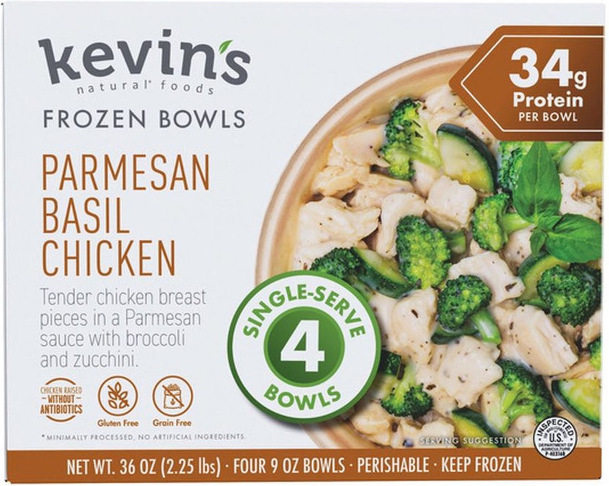 Frozen Bowls, Parmesan Basil Chicken, 9 oz, 4-count