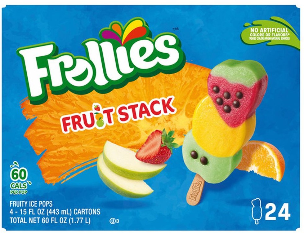Fruit Stack Fruity Ice Pops, 2.5 fl oz, 24-count