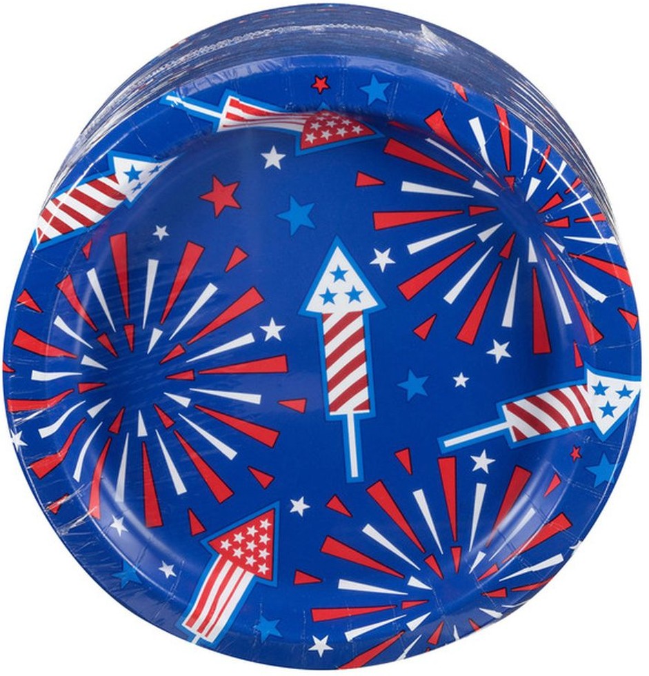 Patriotic Plates, 100-count