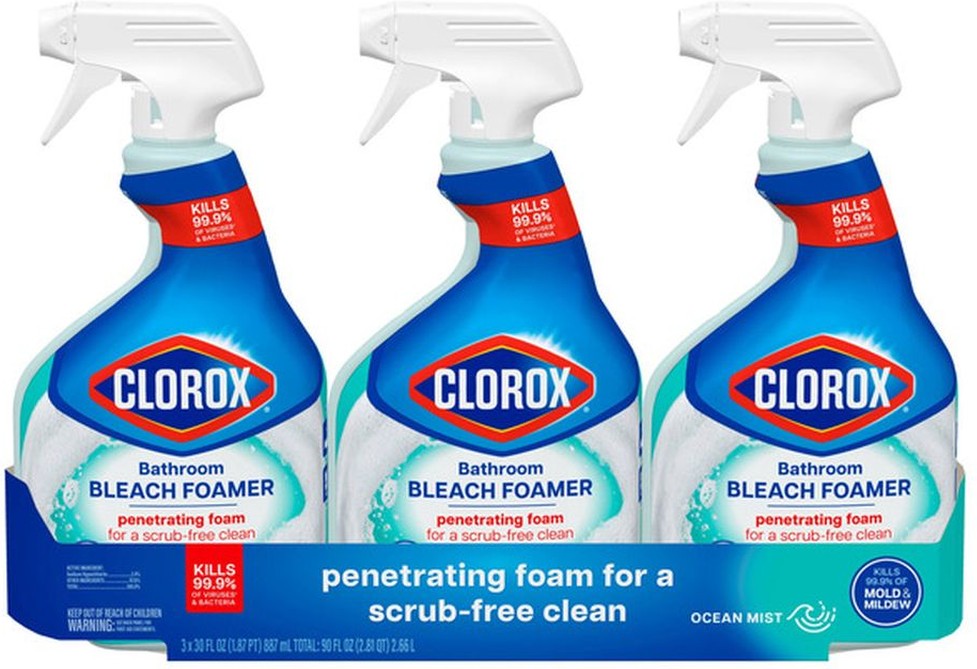 Bathroom Bleach Foamer, 30 fl oz, 3-count