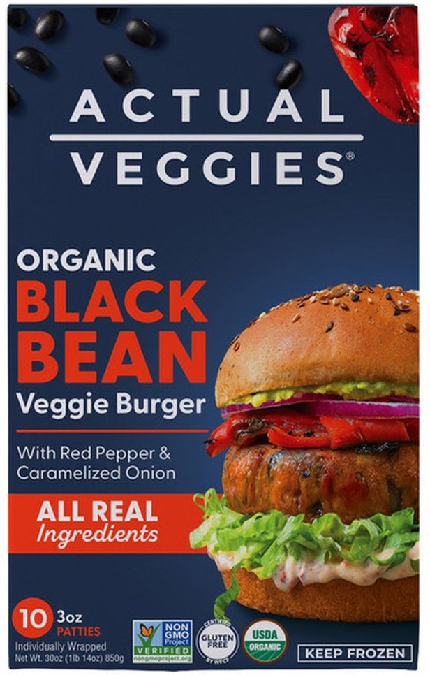 Organic Black Bean Burger, 3 oz, 10-count