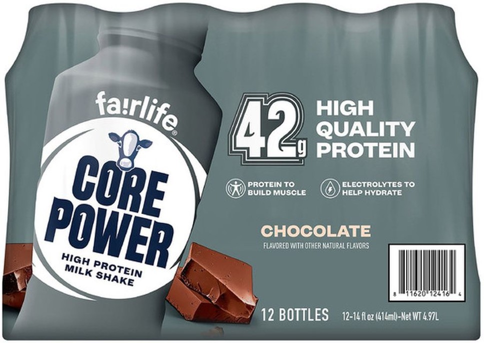Core Power Protein Shake, Chocolate, 14 fl oz, 12-pack