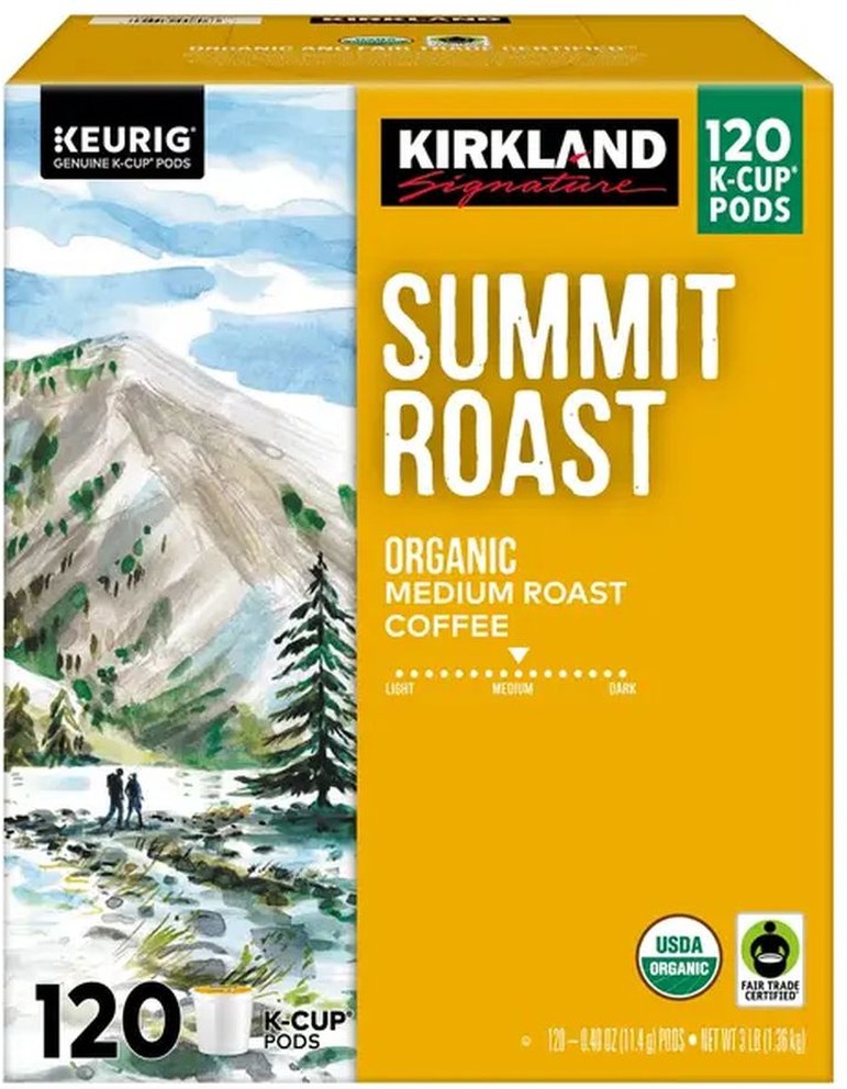 Coffee Organic Summit Roast K-Cup Pod, 120 count