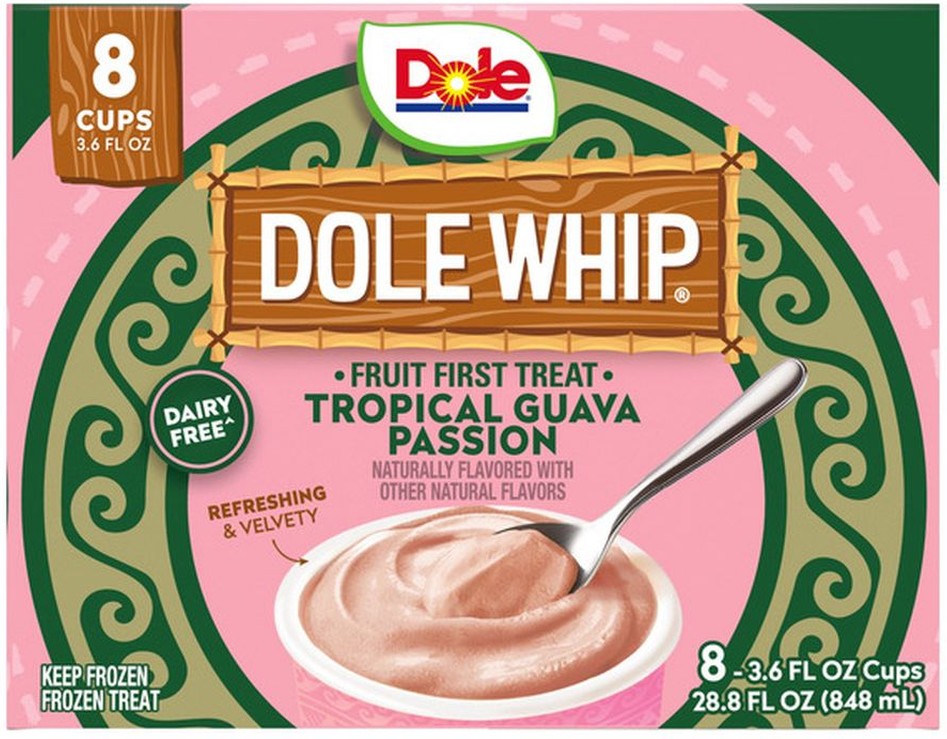 Whip Frozen Treat, Tropical Guava Passion, 3.6 oz, 8-count