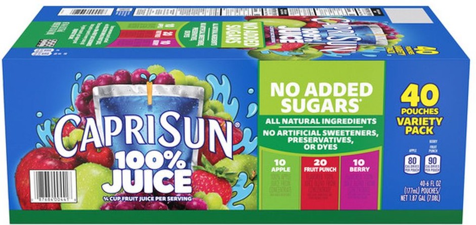 100% Juice, Variety Pack, 6 fl oz, 40-count