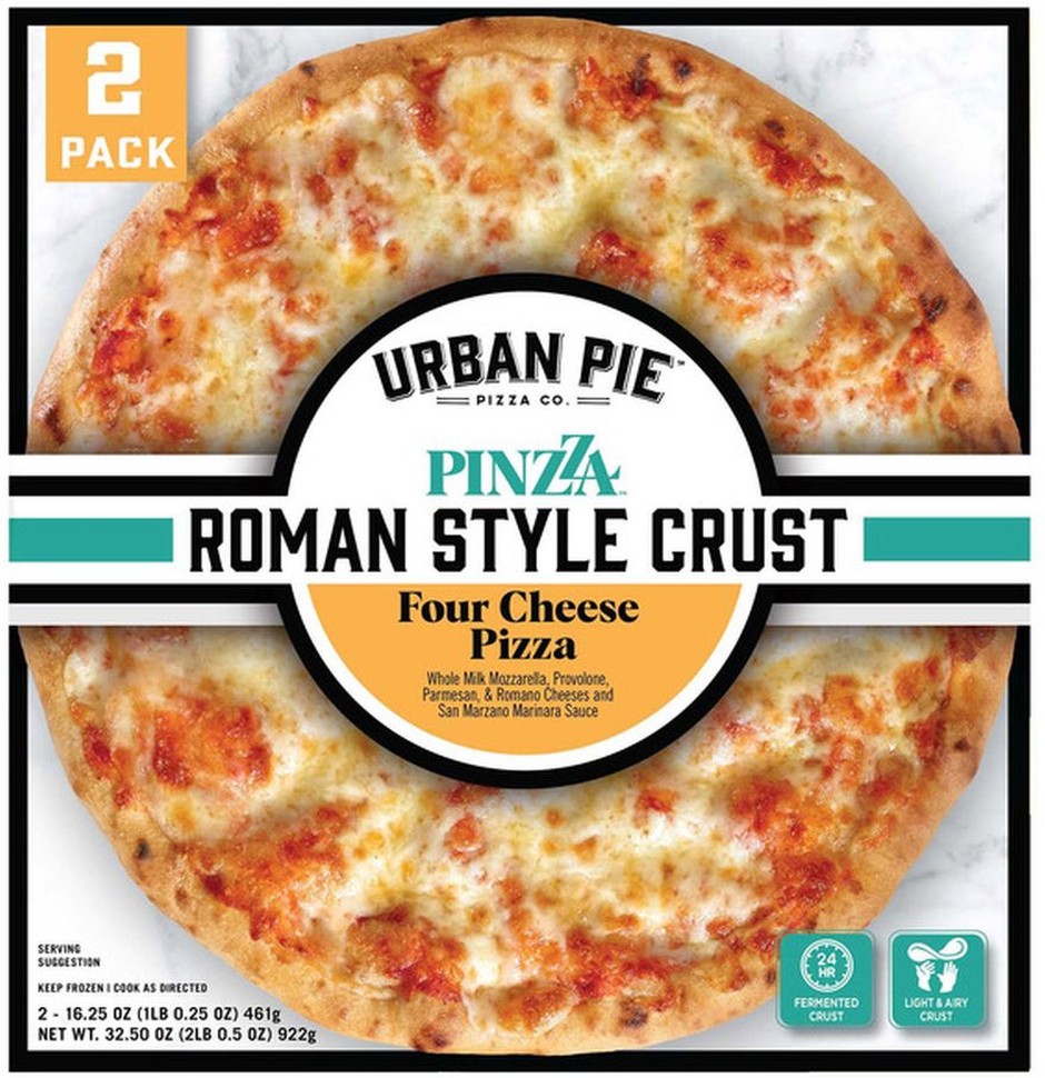 Pinzza Roman Style Crust Four Cheese Pizza, 16.25 oz, 2-count