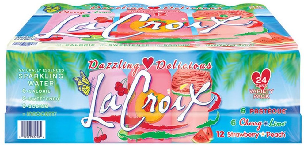 Dazzling Delicious Sparkling Water Variety Pack, 12 fl oz, 24-count
