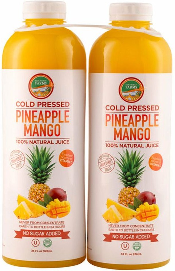 New World Farms Pineapple & Mango Juice 33 fl oz
