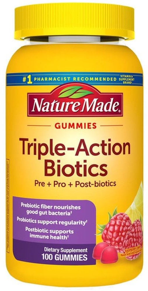 Triple Action Biotic Gummy, 100 Gummies