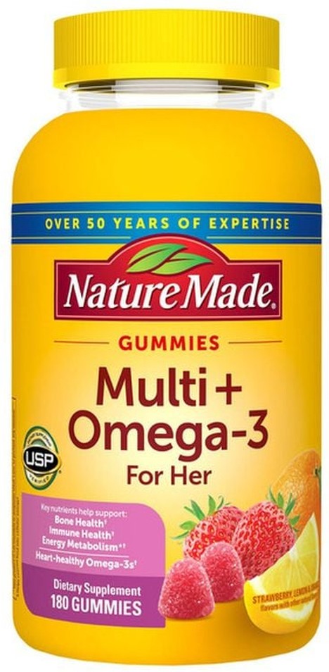 Multivitamin for Her + Omega Gummies, 180 Gummies