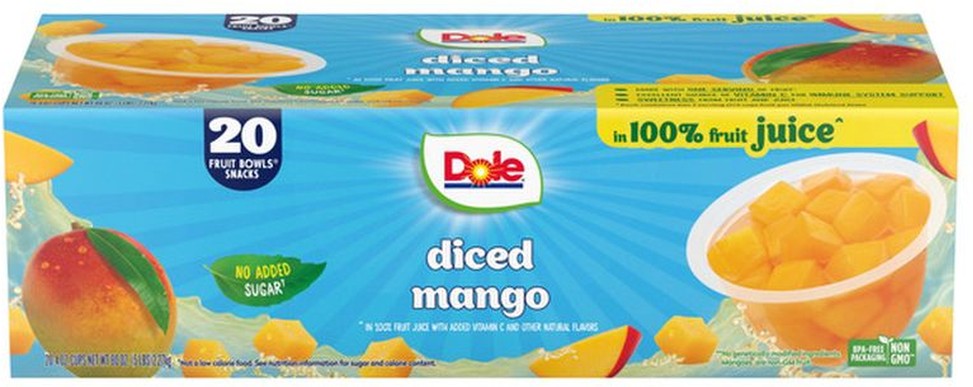 Mango Fruit Bowls, 4 oz, 20-count