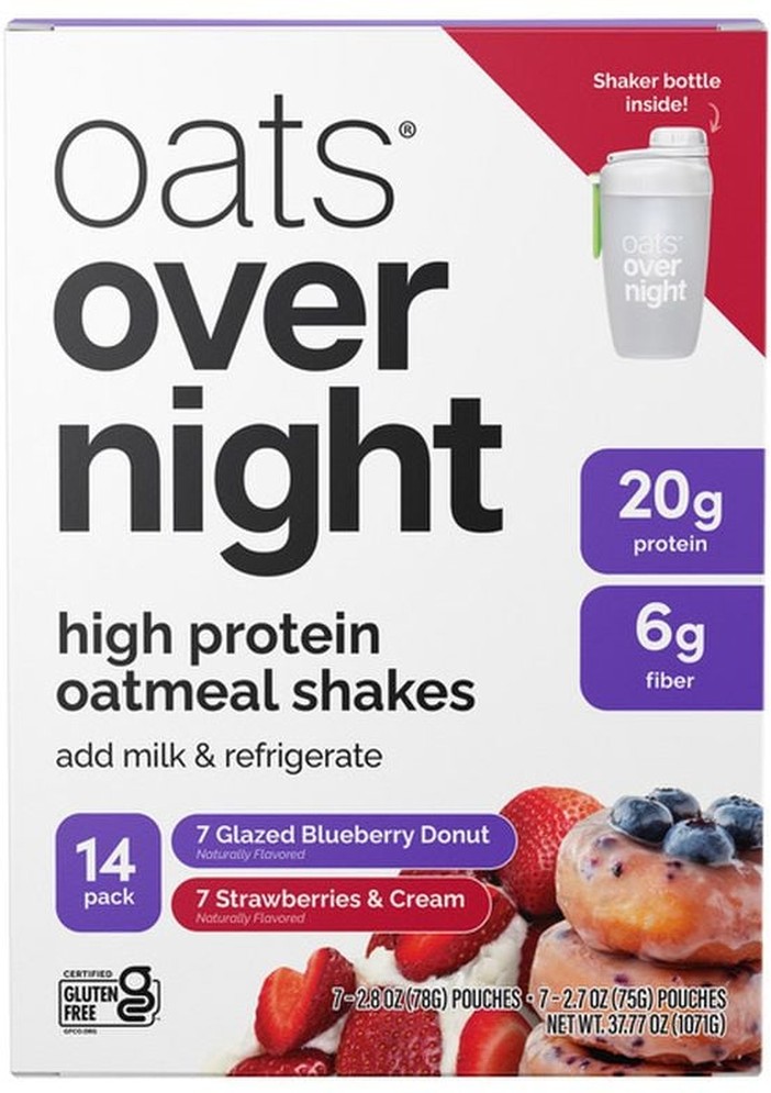 VP, 20g Protein Shake, Blueberry Donut & Strawberries & Cream, 14-pack