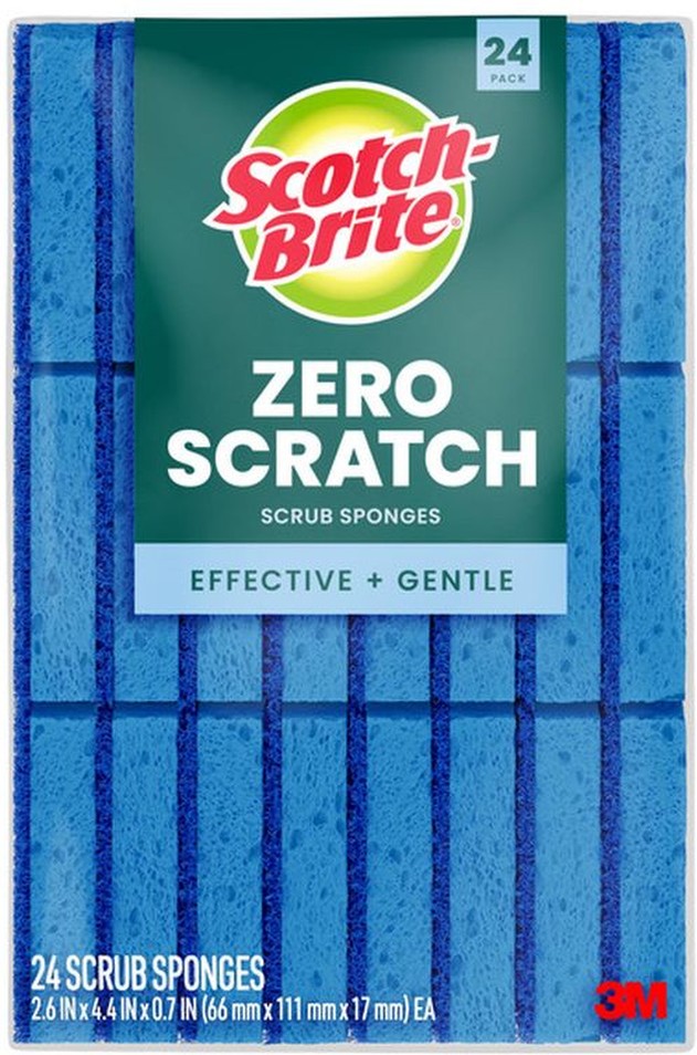Scrub Sponges, Zero Scratch, Blue, 24 ct