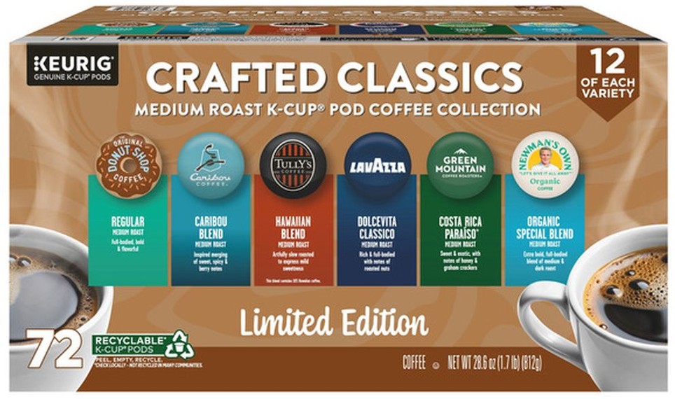 Crafted Classics Coffee K-Cup Pod Variety Pack, 72-count