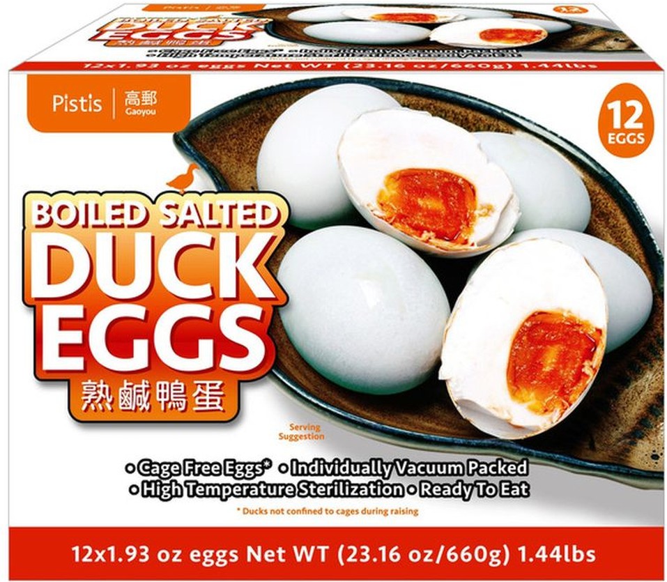 Boiled Salted Duck Eggs, 1.93 oz, 12-count