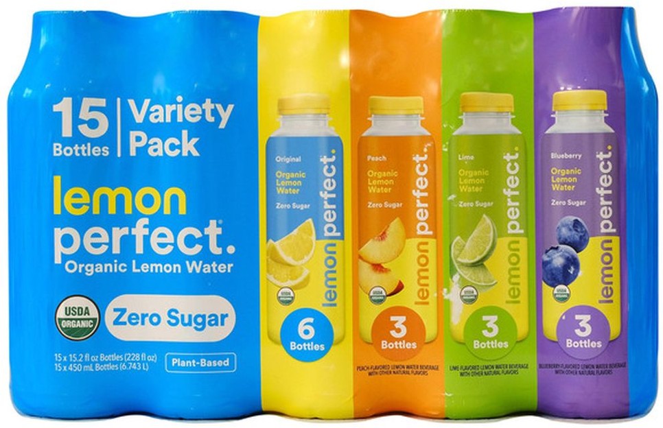Water Organic Zero Sugar Variety Pack, 15.2 fl oz, 15-count