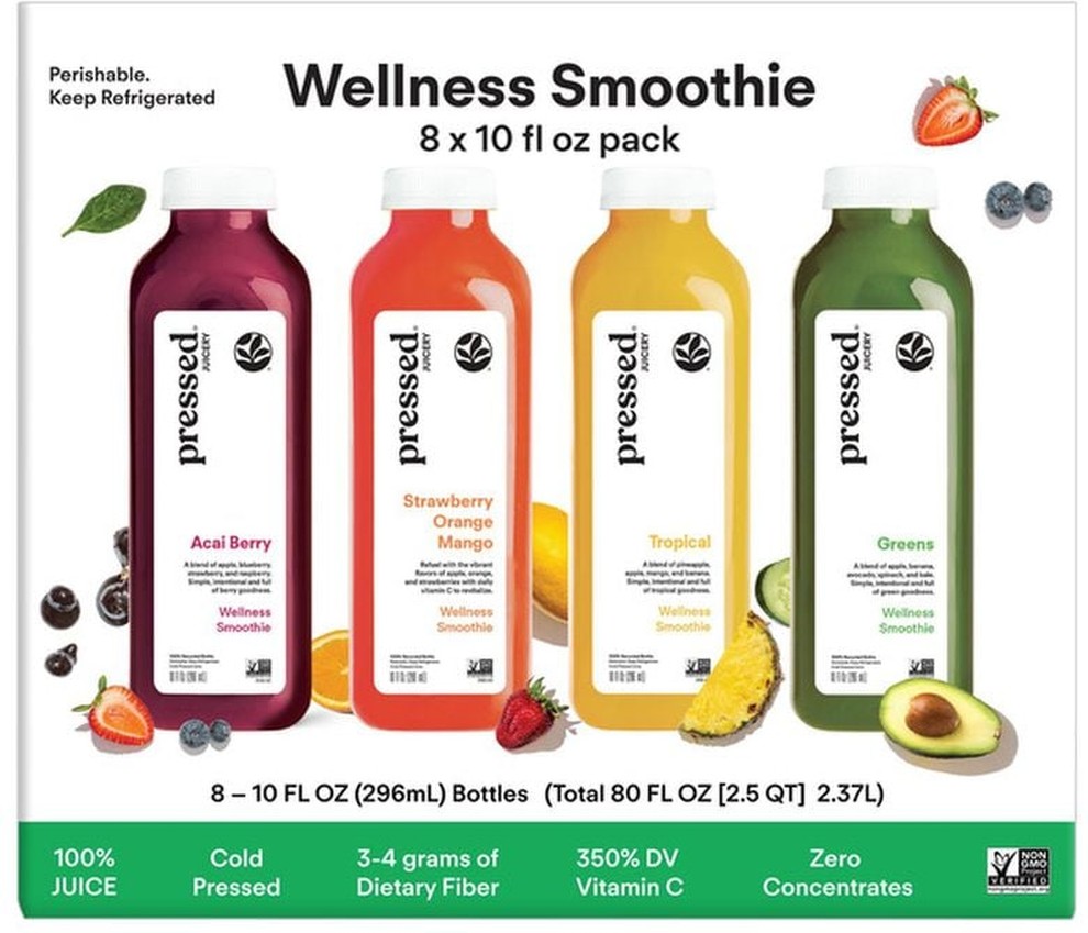 Juicery Wellness Smoothies, 10 oz, 8-count