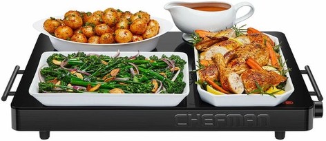 Electric Warming Tray with Adjustable Temperature Control
