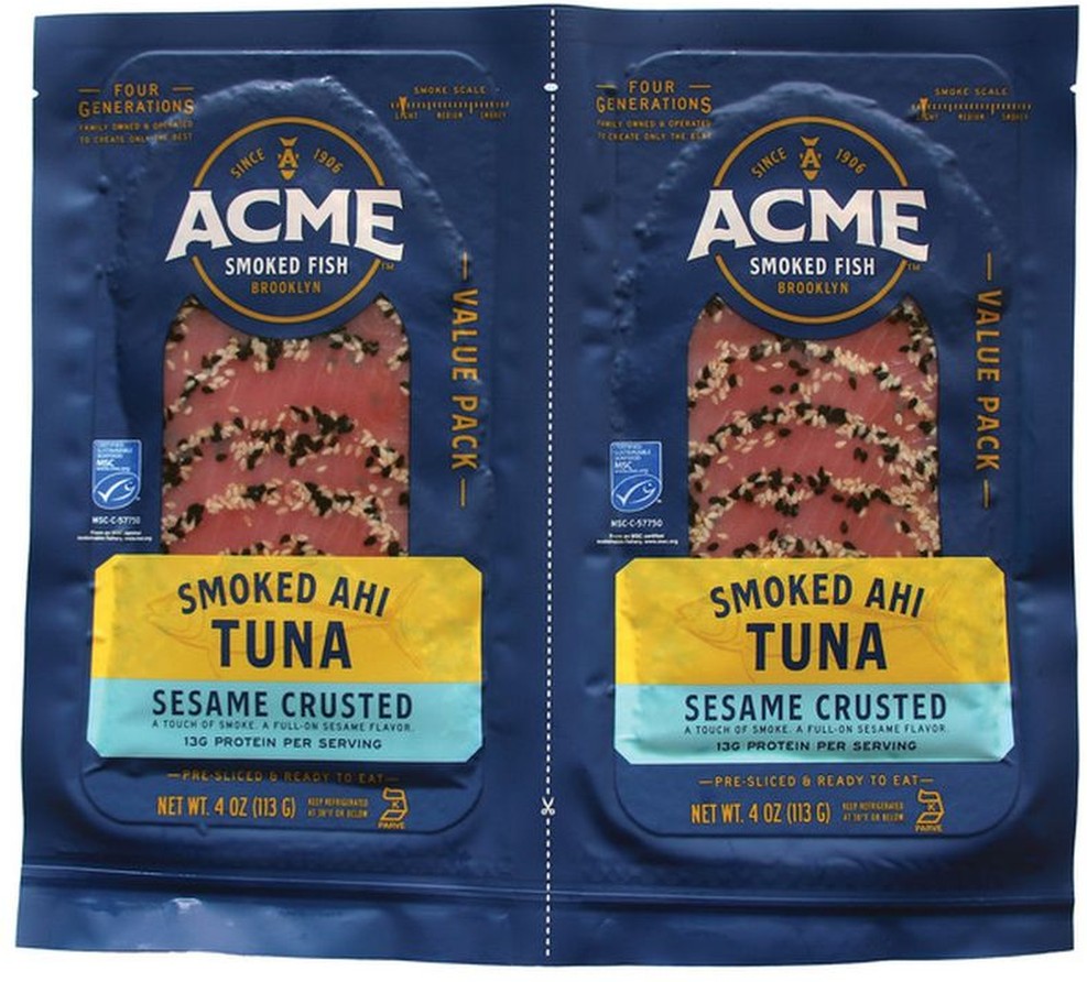 Sesame Crusted Smoked Ahi Tuna, 4 oz, 2-count