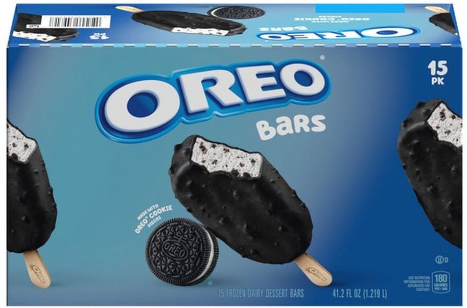 Cookie Frozen Dairy Dessert Bars, 15-count