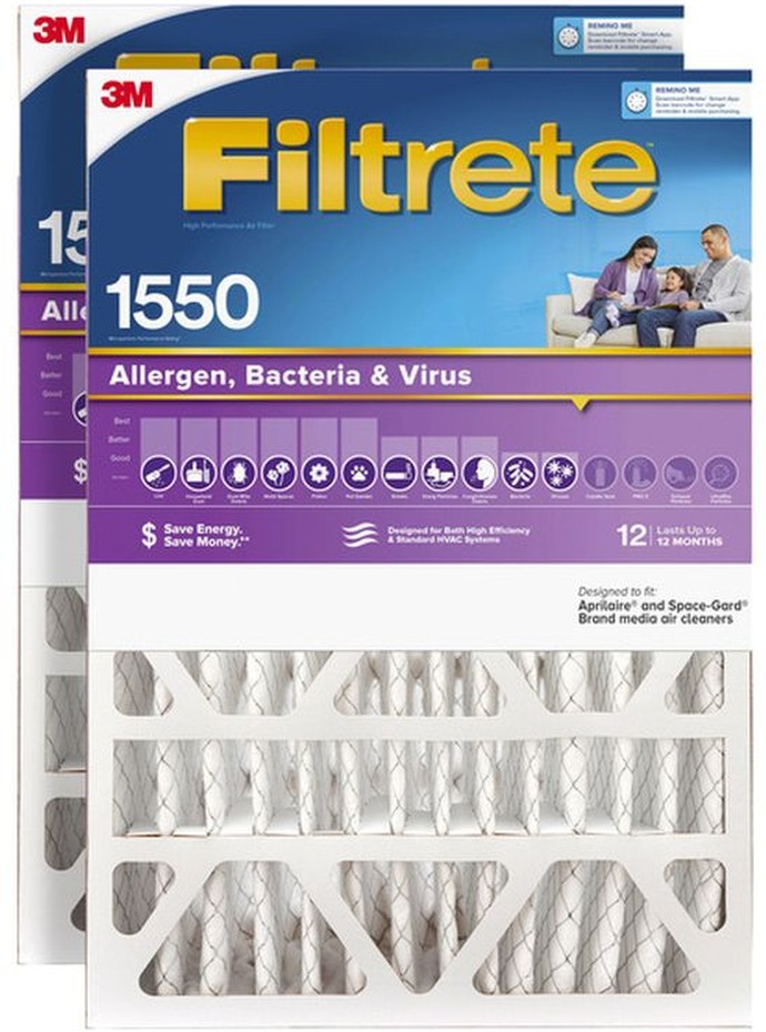 Ultra Allergen Reduction Deep Pleat Filter 2-pack, 20x25x4